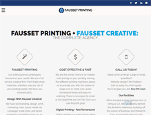 Tablet Screenshot of faussetprinting.com